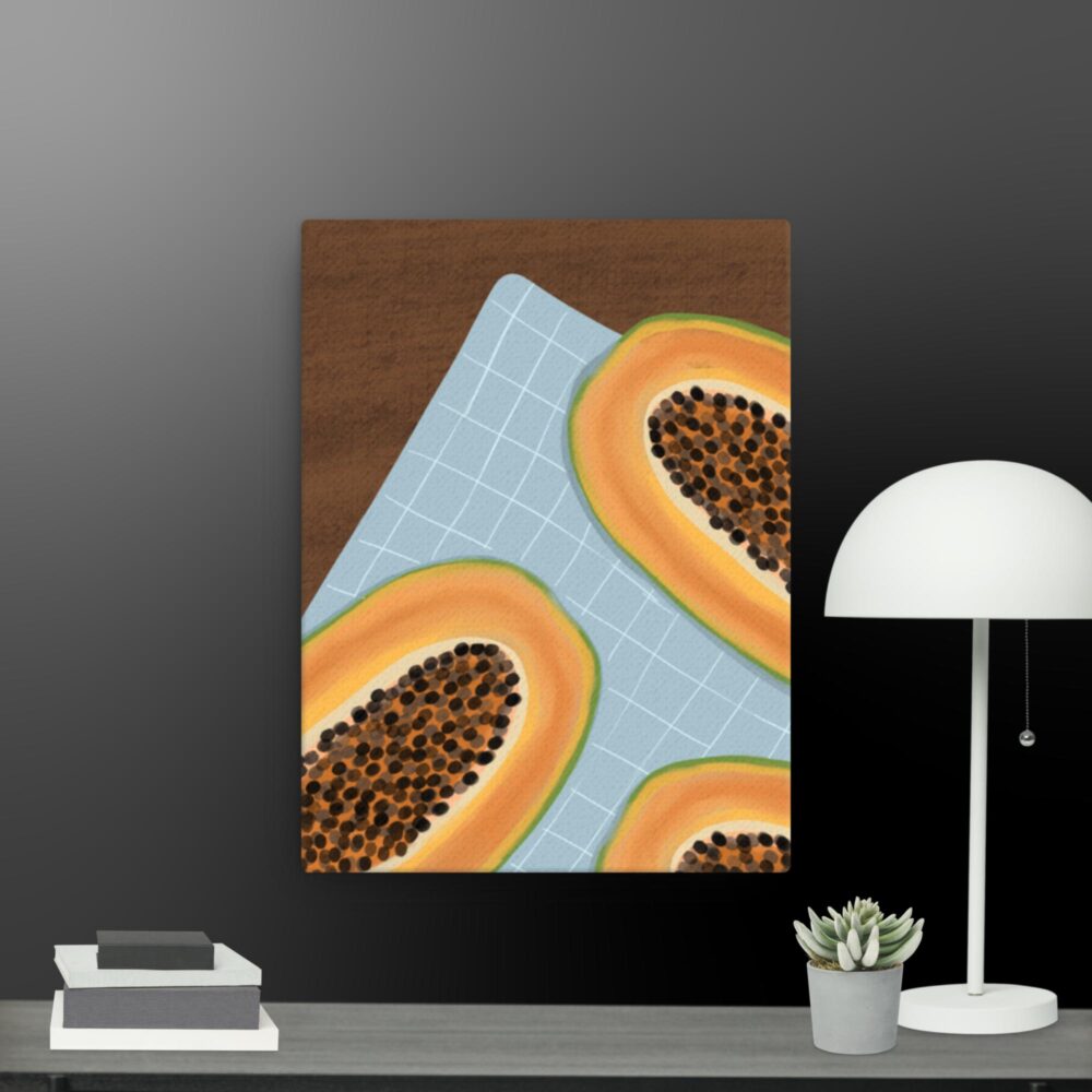 Contemporary papaya canvas - Image 8
