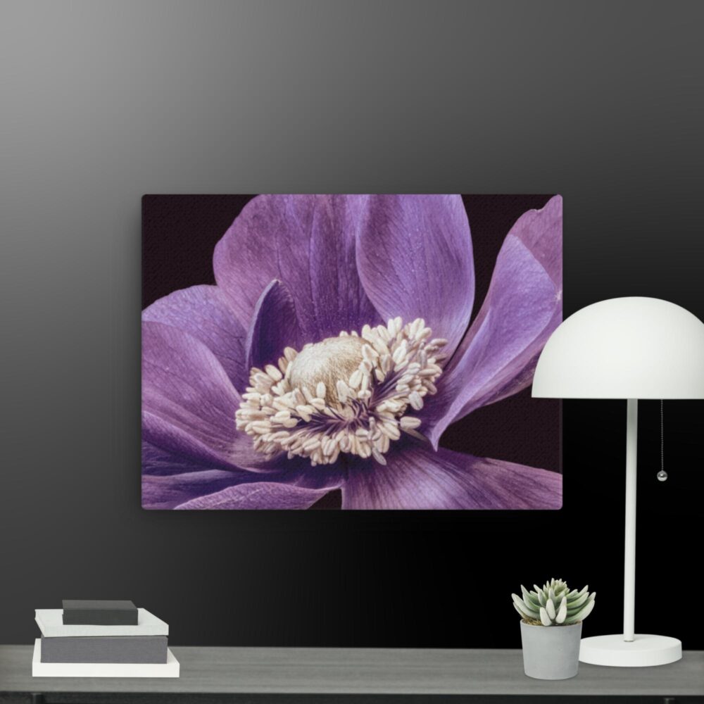 Purple flower canvas - Image 8