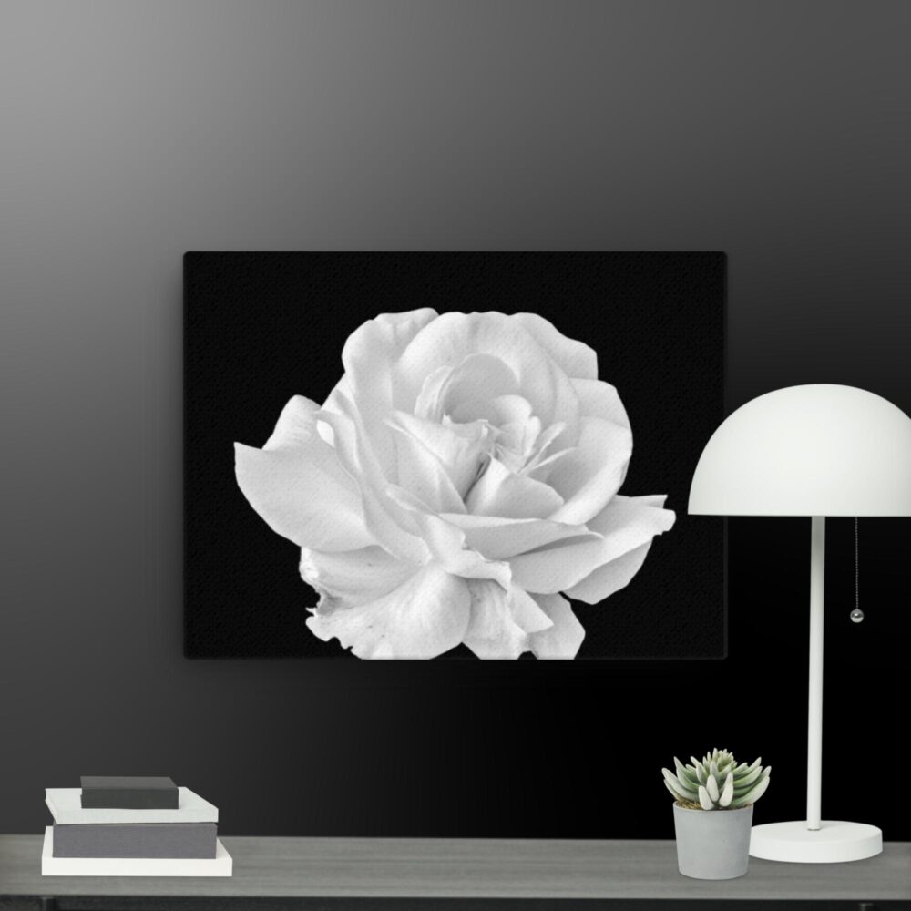 White rose canvas - Image 8