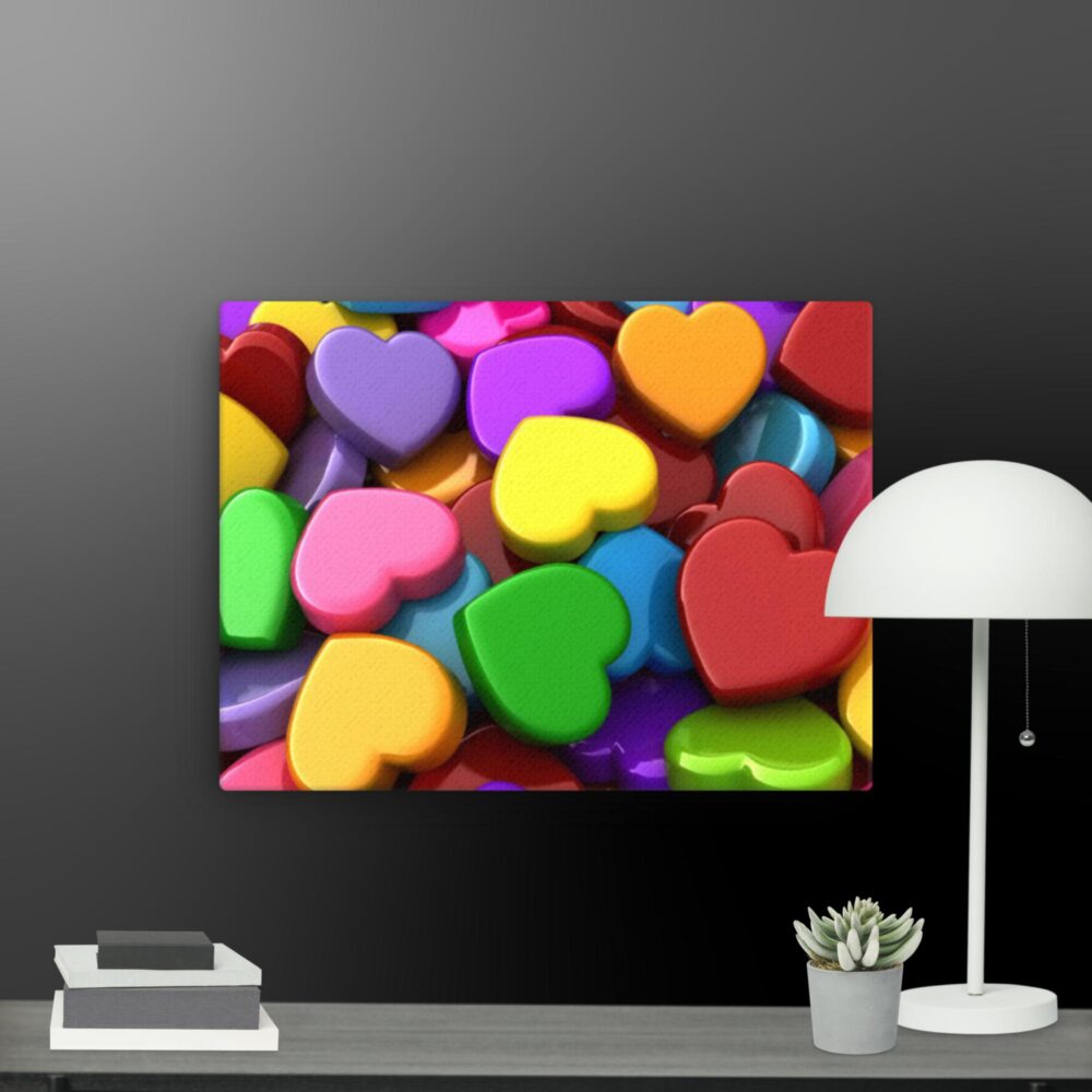 Hearts canvas - Image 8