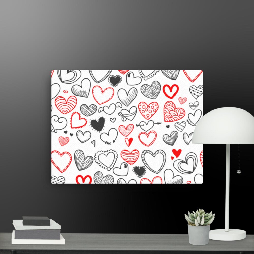 Love hearts canvas - Image 8